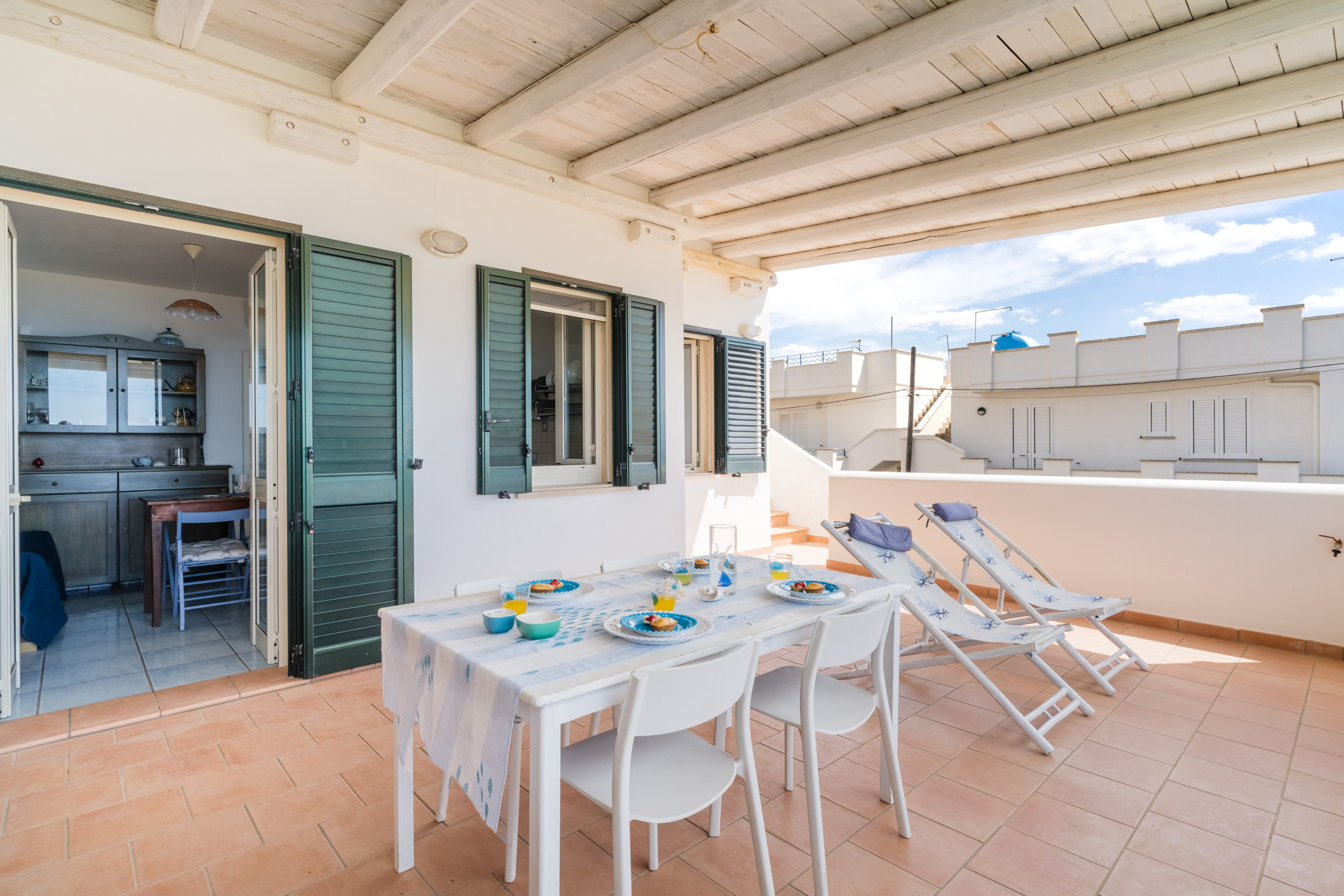 esterno balcone casa vacanza ugento