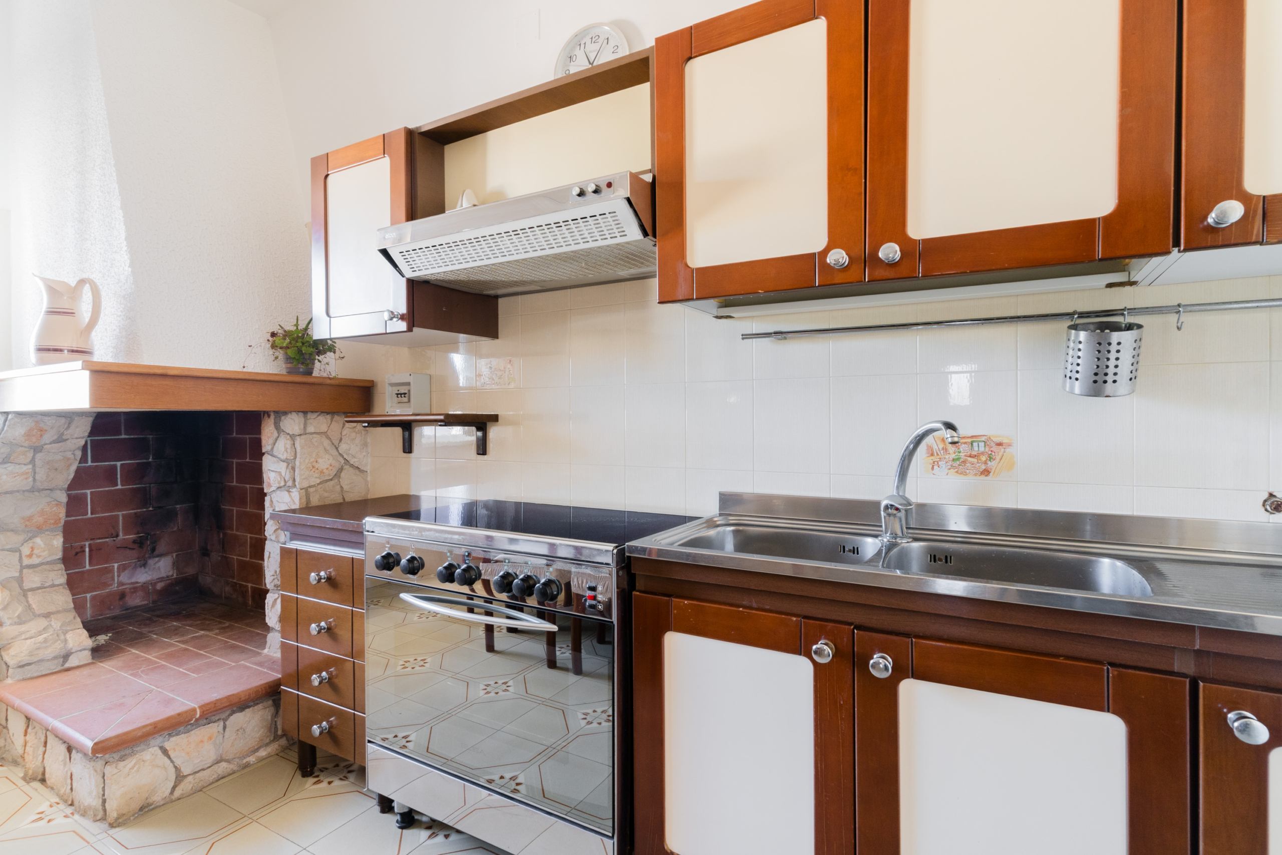 Angolo cottura cucina abitabile Villa Li Giannelli