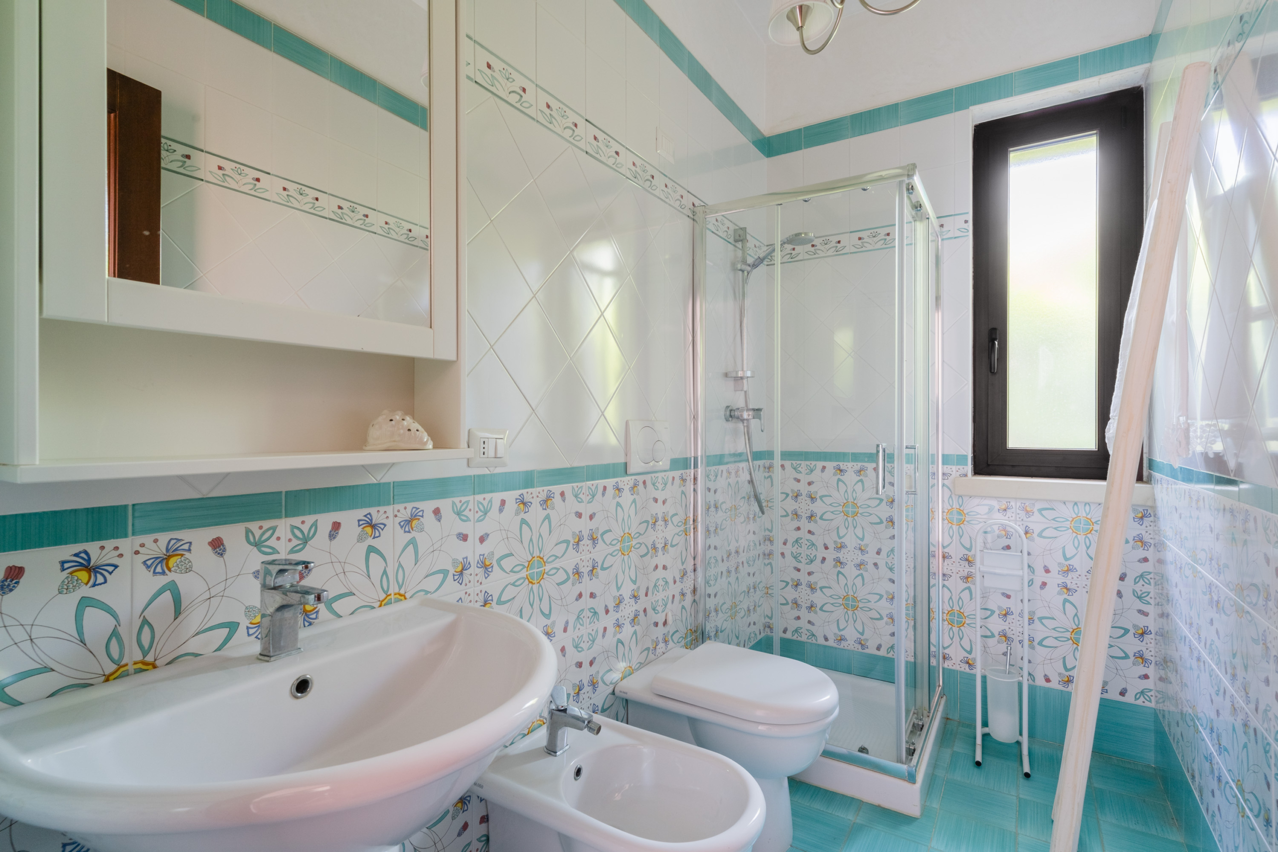 bagno con doccia villa federico countryside